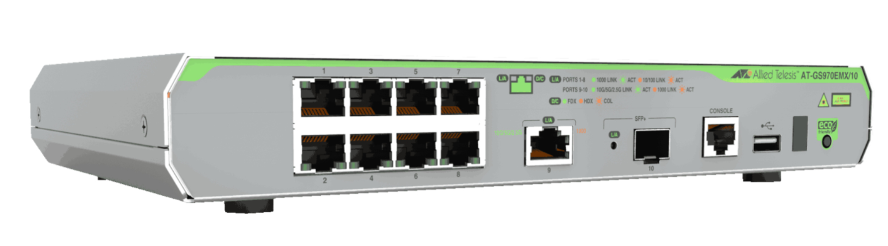 L3 GIGABIT SWITCH 8X 10/100/ 1000-T 1X 1/2.5/5/10G-T 1X SFP+