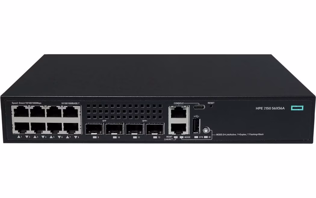 HPE Aruba Networking CW 2150-Series S6X56A Switch 12 Port